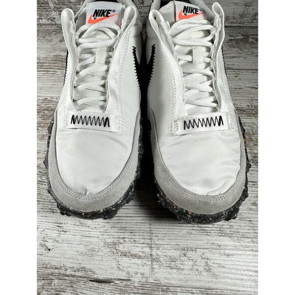 Women's Nike Waffle Racer Crater Summit White/Black Photon Dust Sneakers Sz 8.5 - Picture 5 of 11